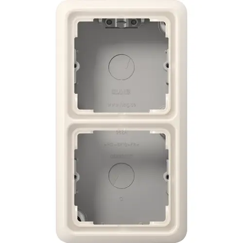 JUNG CD 582 A W opbouwbak 2-voudig CD500 creme
