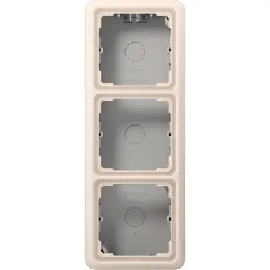 JUNG CD 583 A W opbouwbak 3-voudig CD500 creme