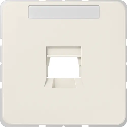 JUNG 569-1 WE afdekking klikbevestiging met draagring 1-voudig modulair jack CD500 creme