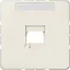 JUNG 569-1 WE afdekking klikbevestiging met draagring 1-voudig modulair jack CD500 creme