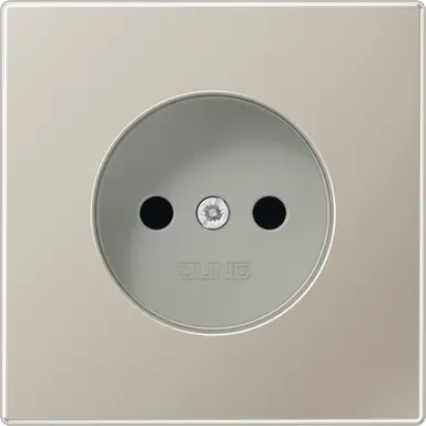 JUNG ES 2511 N wandcontactdoos zonder randaarde LS990 edelstaal