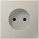 JUNG ES 2511 N wandcontactdoos zonder randaarde LS990 edelstaal
