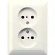 JUNG AS 5010 KIU wandcontactdoos vlak zonder randaarde Safety+ AS500 creme