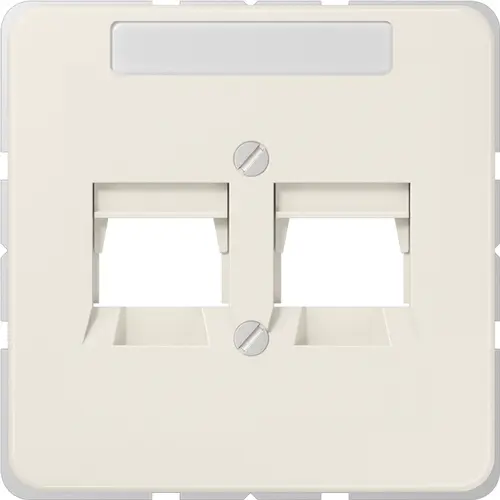 JUNG 569-2 NWE afdekking 2-voudig modulair jack + draagring CD500 creme