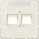JUNG 569-2 NWE afdekking 2-voudig modulair jack + draagring CD500 creme