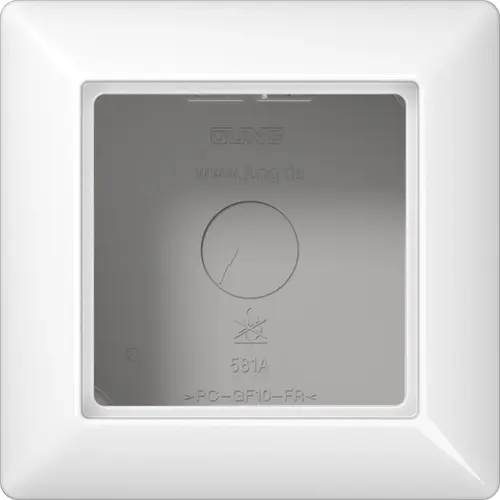 JUNG AS 581 A WW opbouwbak 1-voudig AS500 alpine wit