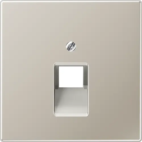 JUNG ES 2969-1 UA centraalplaat 1-voudig tbv RJ45 wandcontactdoos LS990 edelstaal