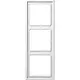 JUNG LS 983 WW afdekraam 3-voudig LS990 alpine wit