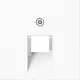 JUNG A 569-1 PLUA WW centraalplaat 1-voudig tbv RJ45 wandcontactdoos A-range alpine wit