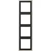 JUNG ES 2984 afdekraam 4-voudig LS990 edelstaal
