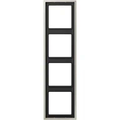 JUNG ES 2984 afdekraam 4-voudig LS990 edelstaal