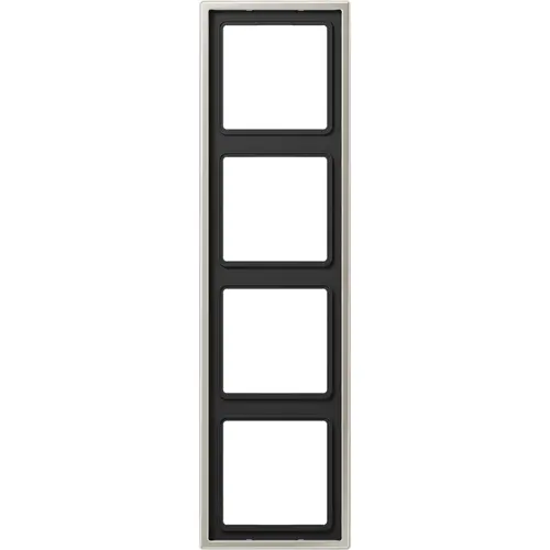 JUNG ES 2984 afdekraam 4-voudig LS990 edelstaal