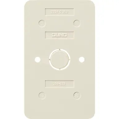 JUNG 328-622 bodemplaat 2-voudig contactdozen vlamwerend AP600 creme