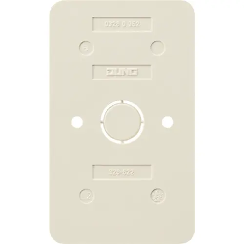 JUNG 328-622 bodemplaat 2-voudig contactdozen vlamwerend AP600 creme