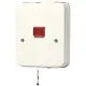 JUNG 102 KOZ W badkamer trekschakelaar 2-polig met controlelamp AP600 creme