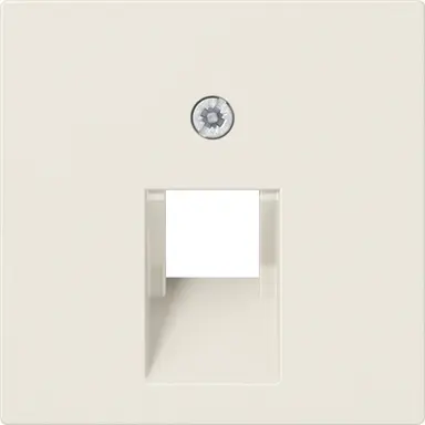 JUNG A 569-1 PLUA centraalplaat 1-voudig tbv RJ45 wandcontactdoos AS500 creme
