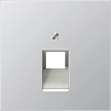 JUNG AL 2969-1 UA centraalplaat 1-voudig tbv RJ45 wandcontactdoos LS990 aluminium