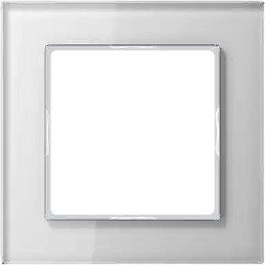 JUNG AC 581 GL WW afdekraam 1-voudig A Creation alpine wit glas