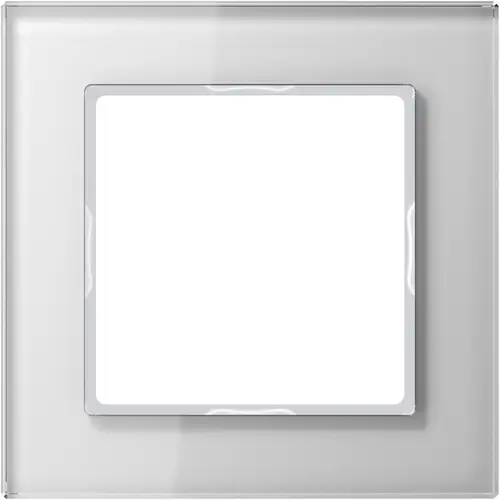 JUNG AC 581 GL WW afdekraam 1-voudig A Creation alpine wit glas