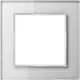 JUNG AC 581 GL WW afdekraam 1-voudig A Creation alpine wit glas