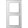 JUNG AC 582 GL WW afdekraam 2-voudig A Creation alpine wit glas
