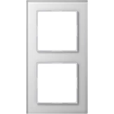 JUNG AC 582 GL WW afdekraam 2-voudig A Creation alpine wit glas