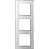 JUNG AC 583 GL WW afdekraam 3-voudig A Creation alpine wit glas