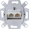 JUNG UAE 8-8 UPOK6 RJ45 datawandcontactdoos CAT6A 2-voudig