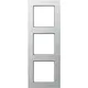 JUNG AC 583 AL afdekraam 3-voudig A Creation aluminium