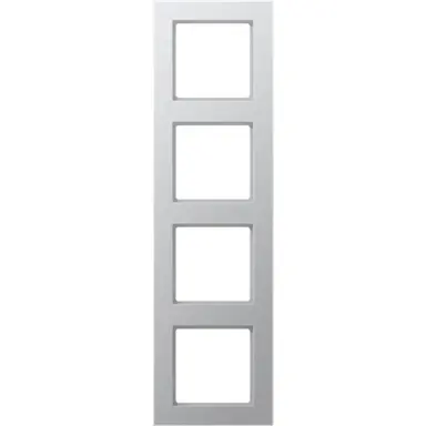 JUNG AC 584 AL afdekraam 4-voudig A Creation aluminium