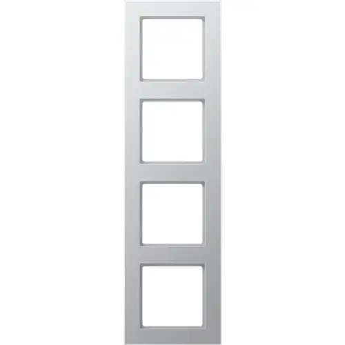 JUNG AC 584 AL afdekraam 4-voudig A Creation aluminium