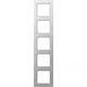JUNG AC 585 AL afdekraam 5-voudig A Creation aluminium