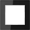 JUNG AC 581 GL SW afdekraam 1-voudig A Creation zwart glas