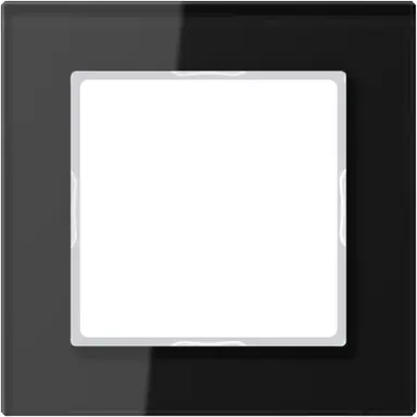 JUNG AC 581 GL SW afdekraam 1-voudig A Creation zwart glas
