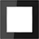 JUNG AC 581 GL SW afdekraam 1-voudig A Creation zwart glas