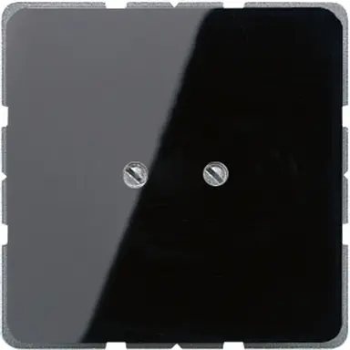 JUNG CD 561 B SW centraalplaat blinddeksel geschroefd incl. draagframe CD500 zwart glans