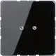 JUNG CD 561 B SW centraalplaat blinddeksel geschroefd incl. draagframe CD500 zwart glans