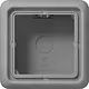 JUNG CD 581 A GR opbouwbak 1-voudig CD500 grijs