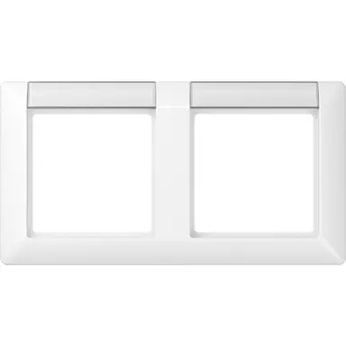 JUNG AS 5820 NA WW afdekraam 2-voudig horizontaal met tekstvenster AS500 alpine wit
