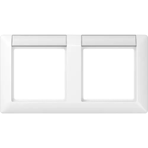 JUNG AS 5820 NA WW afdekraam 2-voudig horizontaal met tekstvenster AS500 alpine wit