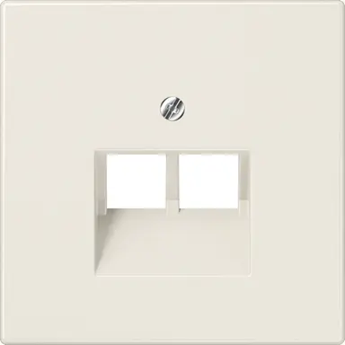 JUNG LS 969-2 UA centraalplaat 2-voudig tbv RJ45 wandcontactdoos LS990 creme