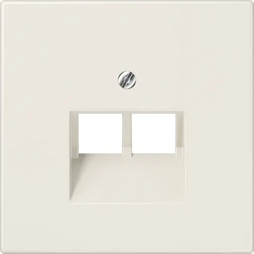 JUNG LS 969-2 UA centraalplaat 2-voudig tbv RJ45 wandcontactdoos LS990 creme