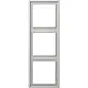 JUNG LS 983 LG afdekraam 3-voudig LS990 lichtgrijs
