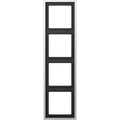 JUNG AL 2984 afdekraam 4-voudig LS990 aluminium