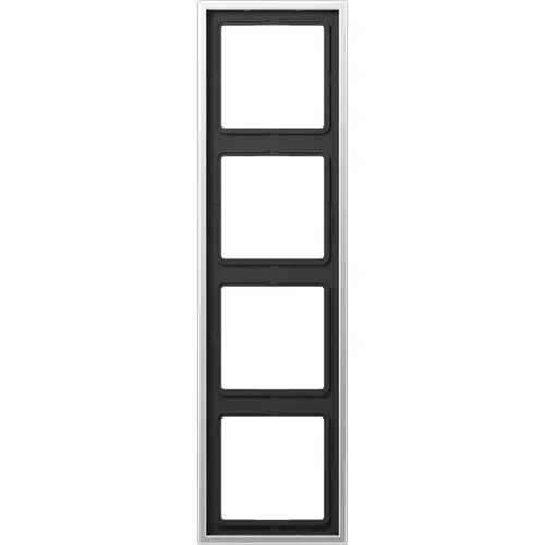 JUNG AL 2984 afdekraam 4-voudig LS990 aluminium