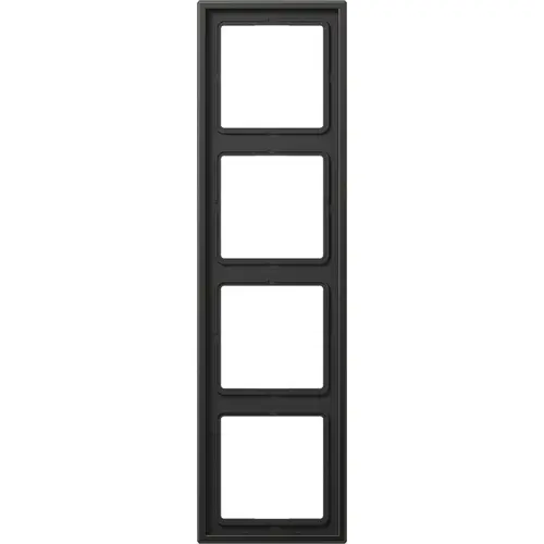JUNG AL 2984 AN afdekraam 4-voudig LS990 antraciet gelakt aluminium