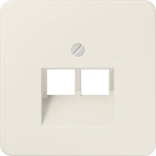 JUNG 569-2 UA centraalplaat 2-voudig tbv RJ45 wandcontactdoos CD500 creme