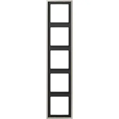JUNG ES 2985 afdekraam 5-voudig LS990 edelstaal