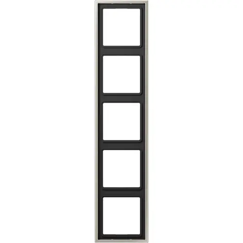 JUNG ES 2985 afdekraam 5-voudig LS990 edelstaal