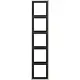 JUNG ES 2985 afdekraam 5-voudig LS990 edelstaal
